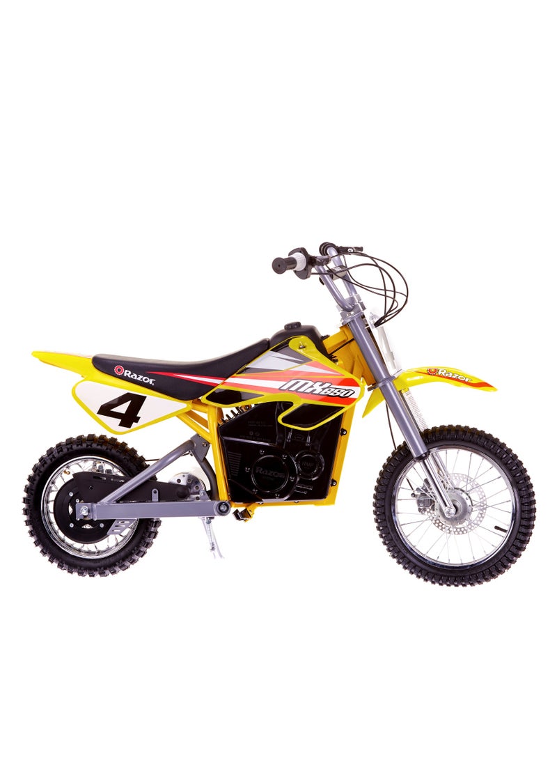 ريزر - Razor Motorbike Dirt Rocket MX650 27km/h | Kids Ages 16 Years+ | Supercross Inspired | Motocross Bike | Electric Bike | With up to 40 minutes of Continuous Use | Off-road Bike Multicolour 119x35x66cm - Image 1