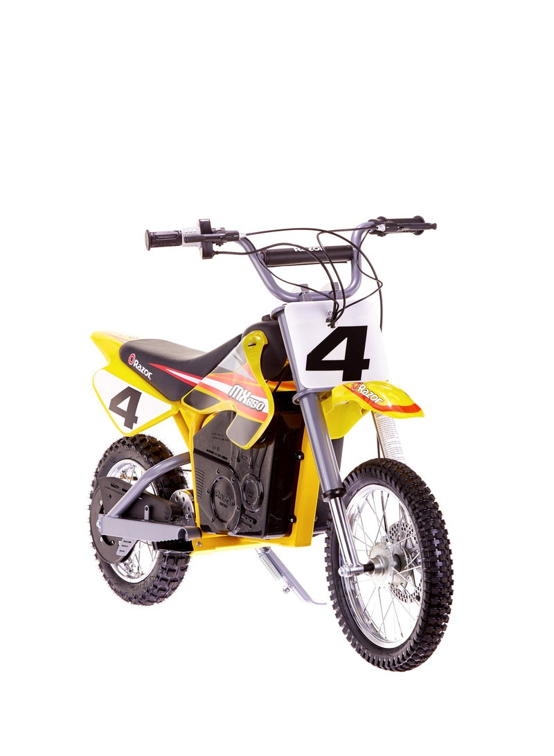 ريزر - Razor Motorbike Dirt Rocket MX650 27km/h | Kids Ages 16 Years+ | Supercross Inspired | Motocross Bike | Electric Bike | With up to 40 minutes of Continuous Use | Off-road Bike Multicolour 119x35x66cm - Image 1