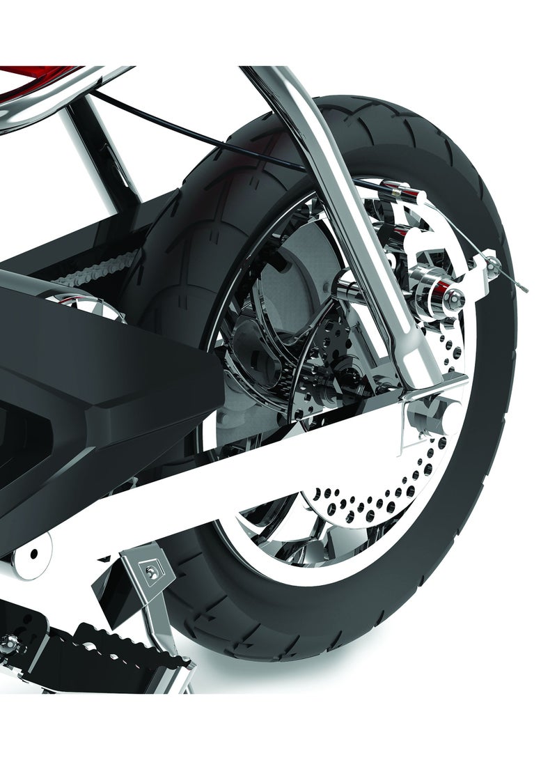 ريزر - Razor Street Bike RSF350 22km/h | Motor Bike | Kids Ages 13 Years+ | With up to 30 minutes of Continuous Use Red 109x33x63cm - Image 1