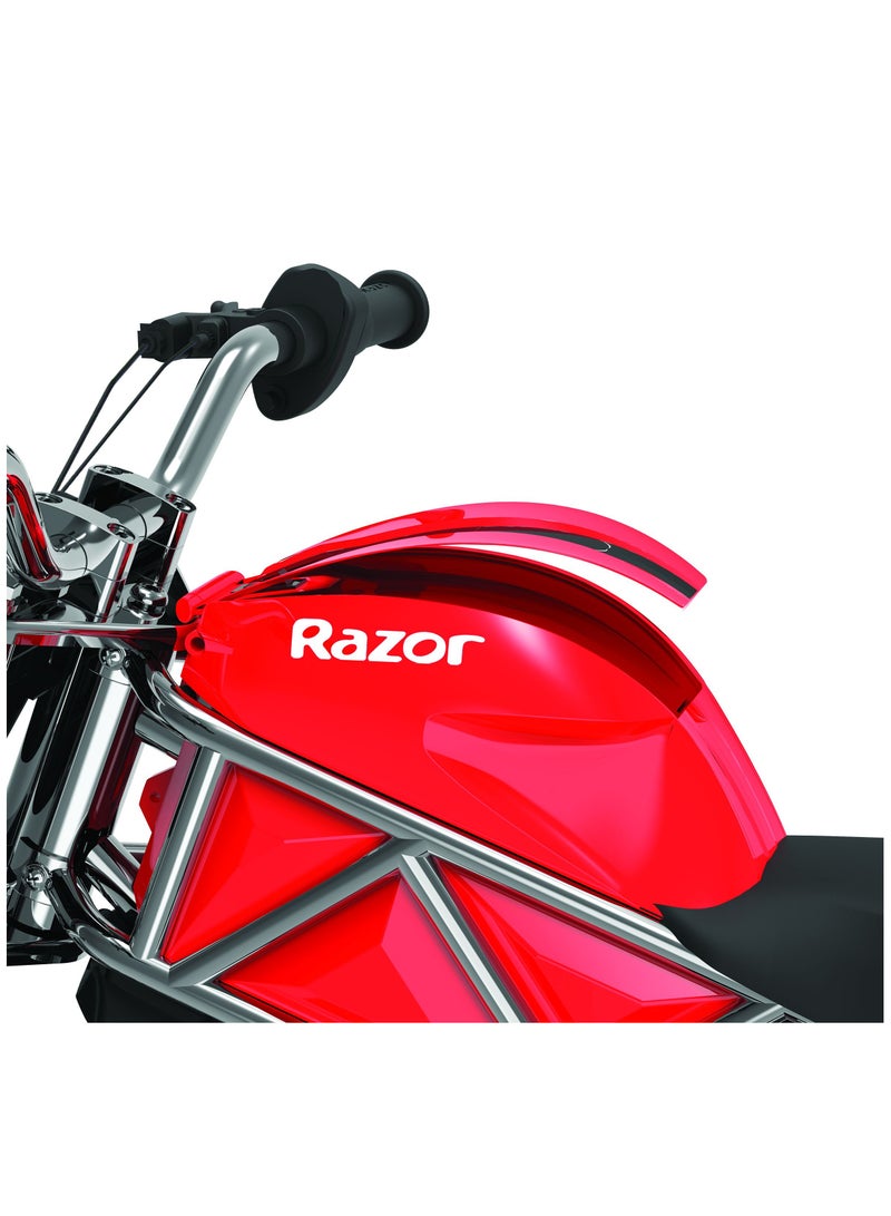 ريزر - Razor Street Bike RSF350 22km/h | Motor Bike | Kids Ages 13 Years+ | With up to 30 minutes of Continuous Use Red 109x33x63cm - Image 1