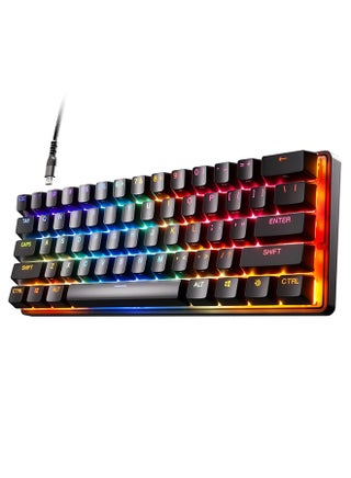 Apex Pro Mini Gen 3 US layout Keyboard OmniPoint 3.0 HyperMagnetic Switches, Adjustable Actuation, Rapid Trigger, Game-Ready Presets, Protection Mode, Rapid Tap / SOCD, RGB, PBT Keycaps, USB-C - Black - pnsku/N70152113V/45/_/1739526519/eae8fffc-75a9-4bdc-8716-3c76207100d1