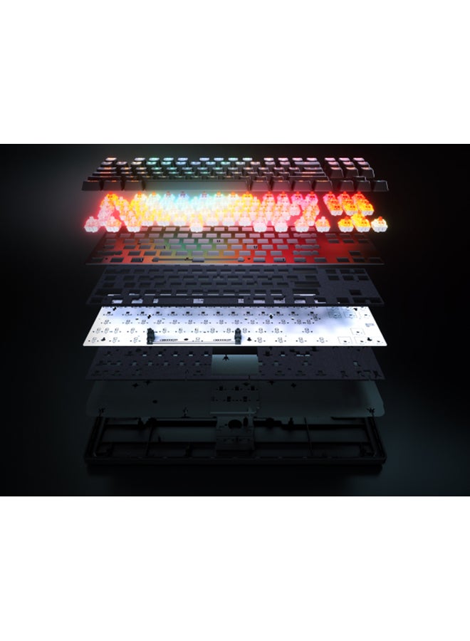 ستيل سيريز - SteelSeries Apex Pro TKL Gen 3 White US Layout Keyboard OmniPoint 3.0 Switches, Adjustable Actuation, Rapid Trigger, Game-Ready Presets, Protection Mode, Rapid Tap / SOCD, OLED, RGB, PBT Keycaps, USB-C - White - Image 1