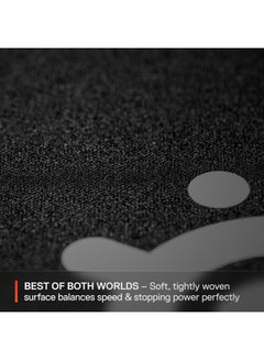 steelseries SteelSeries QcK L Performance Balance Gaming Mousepad, Extra density for a smooth glide, Low-profile edge stitching, Non-slip neoprene rubber base, 490 x 420 mm size, FPS, MOBAs, RTS, MMO - Black  - Image 5