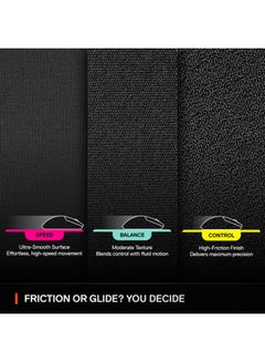 steelseries SteelSeries QcK L Performance Balance Gaming Mousepad, Extra density for a smooth glide, Low-profile edge stitching, Non-slip neoprene rubber base, 490 x 420 mm size, FPS, MOBAs, RTS, MMO - Black  - Image 4