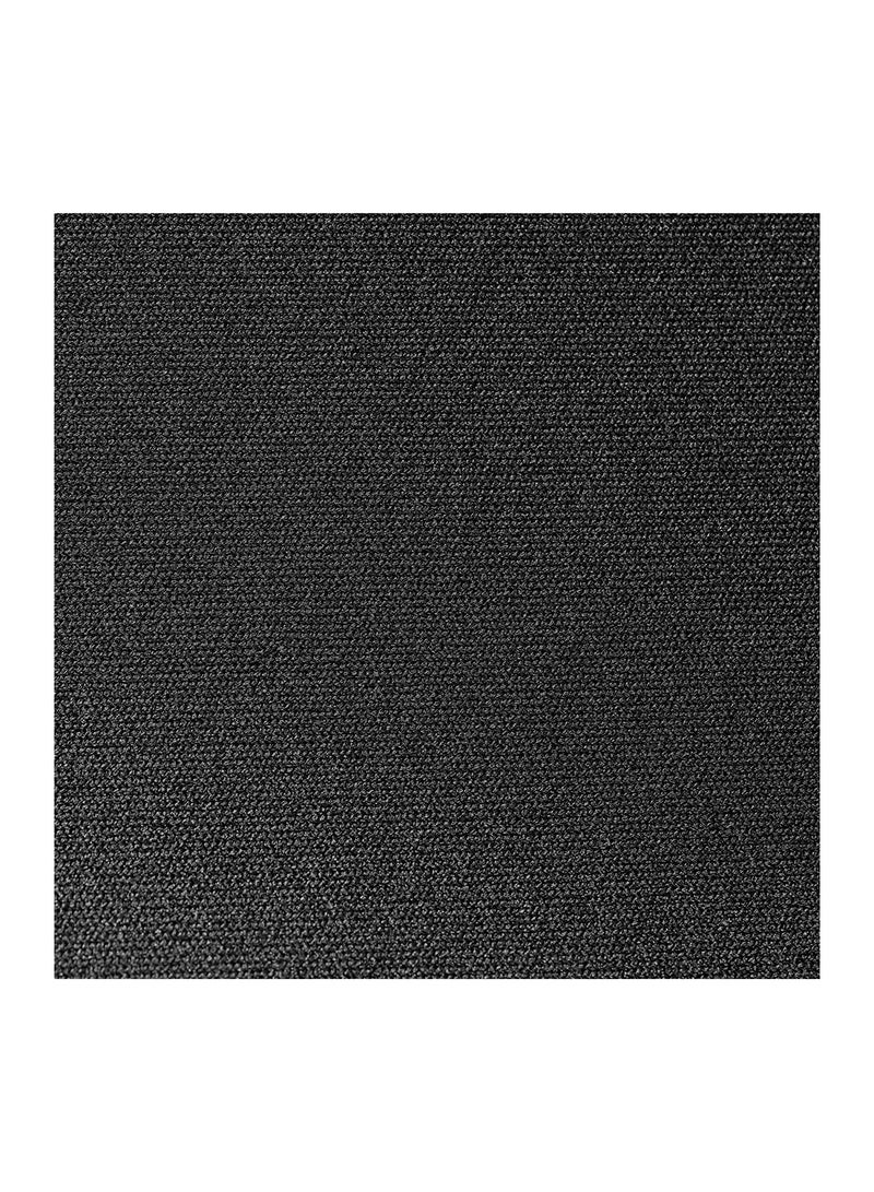 QcK L Performance Balance Gaming Mousepad, Extra density for a smooth glide, Low-profile edge stitching, Non-slip neoprene rubber base, 490 x 420 mm size, FPS, MOBAs, RTS, MMO - Black