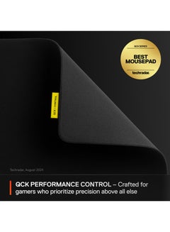 steelseries SteelSeries QcK L Performance Control Gaming Mousepad, Extra density for a smooth glide, Low-profile edge stitching, Non-slip neoprene rubber base, 490 x 420 mm size,  FPS, MOBAs, RTS, MMO - Black  - Image 2