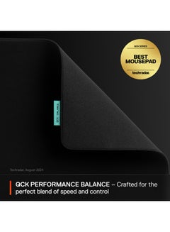 steelseries SteelSeries QcK XL Performance Balance Gaming Mousepad, Extra density for a smooth glide, Low-profile edge stitching, Non-slip neoprene rubber base, 900 x 400 mm size, FPS, MOBAs, RTS, MMO - Black  - Image 2