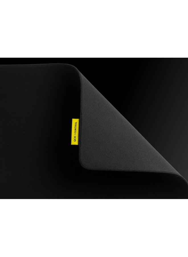 ستيل سيريز - SteelSeries QcK XL Performance Control Gaming Mousepad, Extra density for a smooth glide, Low-profile edge stitching, Non-slip neoprene rubber base, 900 x 400 mm size,  FPS, MOBAs, RTS, MMO - Black - Image 1