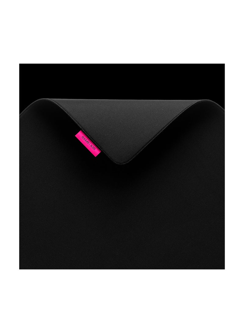 steelseries - SteelSeries QcK XL Performance Speed Gaming Mousepad, Extra density for a smooth glide, Low-profile edge stitching, Non-slip neoprene rubber base, 900 x 400 mm size,  FPS, MOBAs, RTS, MMO - Black - Image 1