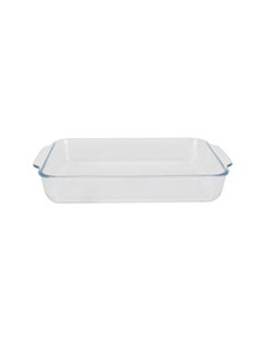 Royalford 3 L Glass Baking Dish with Lid-RF12194/ Rectangular Tray Perfect for Baking and Serving/ Casserole with Easy Grab Handles and Knob Transparent - pnsku/N70152130V/45/_/1739450713/1f7d740d-7fbb-457d-859d-4482c35af946