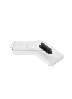 Royalford Royalford 3 L Glass Baking Dish with Lid-RF12194/ Rectangular Tray Perfect for Baking and Serving/ Casserole with Easy Grab Handles and Knob Transparent  - Image 5