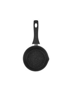 Royalford Royalford 16 cm Smart Granite Series Milk Pan- RF11833/ Forged Aluminum Body with Nonstick Coating, Stylish Design with Soft Touch Handle Black  - Image 4