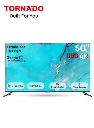 50 Inch 4K ULTRA HD Smart TV, Google TV with Hands Free Voice Control,Built-in Receiver, Dolby Vision Atmos, HDR 10+, Game Mode, Wide Colour Gamut, DTS HD, Google TV Android 50UA3400G Black - pnsku/N70152138V/45/_/1739454438/5ddeb4c4-504e-4455-b444-4af116afd97b