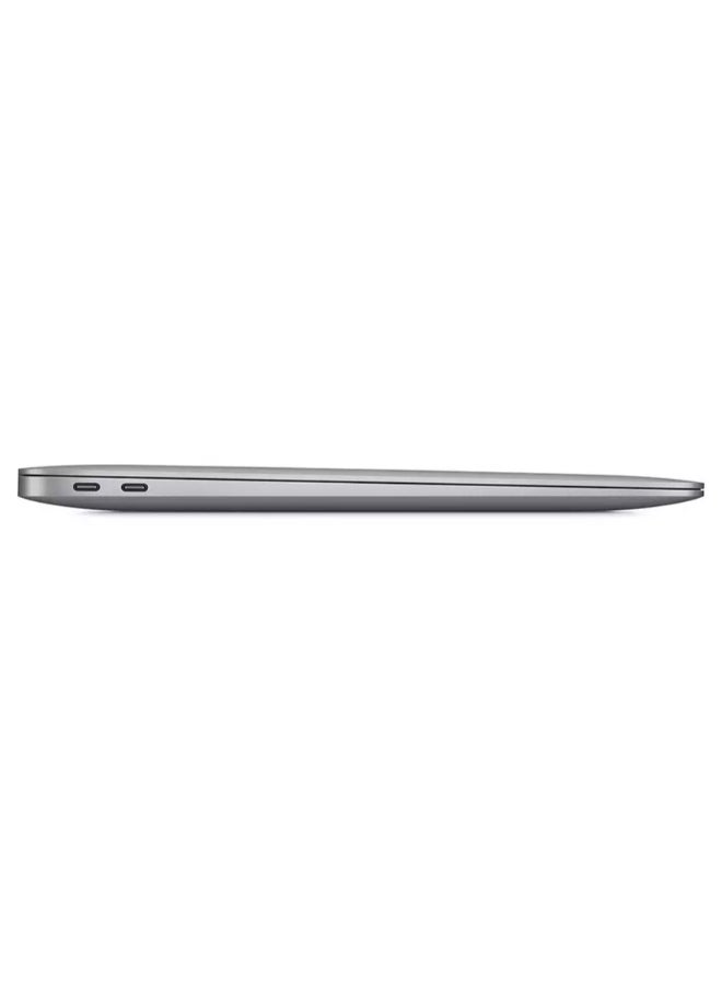 Apple - MacBook Air MGN63 With 13-Inch Retina (2560x1600) Display, M1 Chip With 8-Core Processor And 7-Core Graphics/8GB RAM DDR4/256GB SSD/+Promate LinkHub-5X 5-in-1 Multiport USB-C Hub with 100W Power Delivery, 4K HDMI Port, USB-A Ports /Gray English/Arabic Space Grey - Image 1