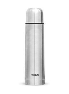 Milton 1000ml Thermosteel Flask with Jacket, Keeps Drinks Hot and Cold for 24 Hours, 18/8 Stainless Steel, Double-Walled Vacuum Insulated Water Bottle with Inner Copper Coating - Plain Lid Silver  - Image 3