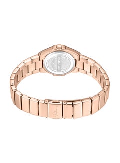 POLICE Women's 29mm Rose Gold Watch with White Mother-of-Pearl Dial, 12 White Stones & 316L Stainless Steel Bracelet  - Image 3