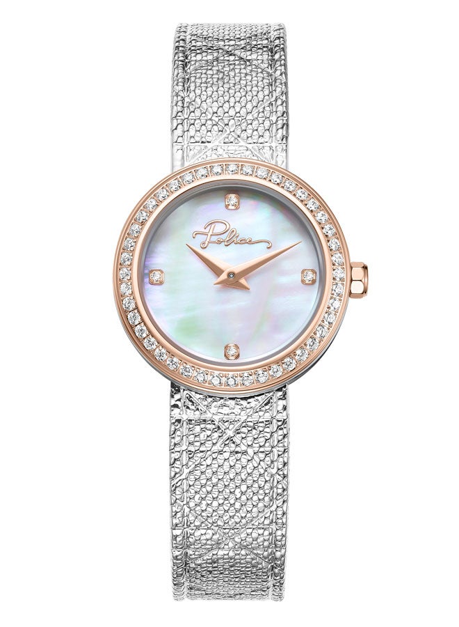 بوليس Women's 26mm Watch with White Mother-of-Pearl Dial, Rose Gold Topring & Mesh Bracelet  - Image 1