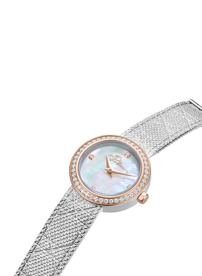 بوليس Women's 26mm Watch with White Mother-of-Pearl Dial, Rose Gold Topring & Mesh Bracelet  - Image 2