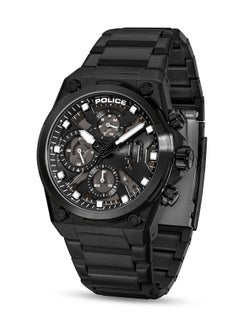 POLICE Men's Airflow Men's 43mm Multifunction Watch with Hydraulic Black Plate, Charcoal Translucent Dial & 316L Stainless Steel Bracelet  - Image 5