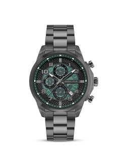 بوليس Men's Soul Men's 44mm Multifunction Watch with Translucent Green Dial & 316L Stainless Steel Bracelet  - Image 1