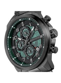 بوليس Men's Soul Men's 44mm Multifunction Watch with Translucent Green Dial & 316L Stainless Steel Bracelet  - Image 4