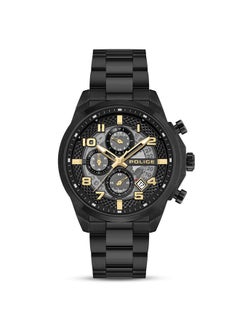 POLICE Men's Soul Men's 44mm Multifunction Watch with Charcoal Translucent Dial & 316L Stainless Steel Bracelet  - Image 1