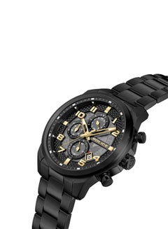 POLICE Men's Soul Men's 44mm Multifunction Watch with Charcoal Translucent Dial & 316L Stainless Steel Bracelet  - Image 2