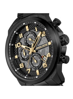 POLICE Men's Soul Men's 44mm Multifunction Watch with Charcoal Translucent Dial & 316L Stainless Steel Bracelet  - Image 4