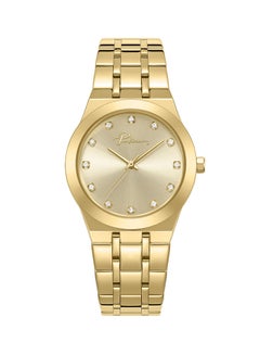 POLICE Women's Allure Women's 32mm Two-Tone Watch with Gold Sunray Enamel Dial, 12 Dazzling Stones & Signature at 12 o’clock  - Image 1