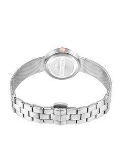 POLICE Women's Flare Women's 26mm Watch with White Mother-of-Pearl Dial, Rose Gold Topring & Mesh Bracelet  - Image 3