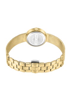 POLICE Women's Flare Women's 26mm Watch with Green Mother-of-Pearl Dial, Gold-Plated Topring & Mesh Bracelet  - Image 3