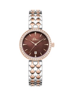 POLICE Women's Ophidia Women’s 28mm Watch with Deep Chocolate Mother-of-Pearl Dial, Rose Gold Indexes & 316L Stainless Steel Bracelet  - Image 1