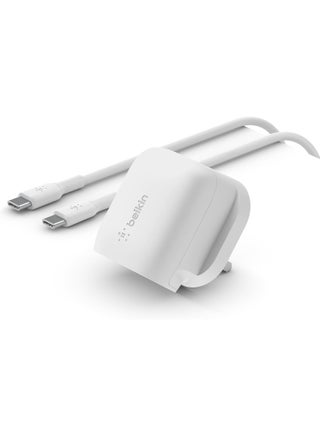 20W USB Type C Wall Charger, PD 3.1 Fast Charging Adapter with USB-C PD 3.1, PPS Certified, Compact Travel Adapter Compatible with iPhone 15, Pro, Max, Plus, iPad, Galaxy, Pixel White - pnsku/N70152183V/45/_/1739458217/a925e17b-6b0f-4b81-bdab-e6b5c8693de9