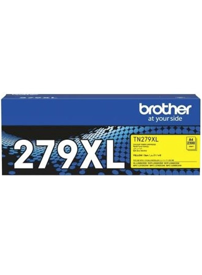 brother Genuine Brother TN279XL High Yield Yellow Toner -Yield ~2,300 Pages for HL-L3280CDW, DCP-L3520CDW, DCP-L3560CDW, MFC-L3720CDW, MFC-L3760CDW Yellow - Image 1