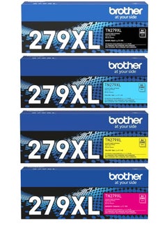 brother Genuine Brother TN-279XL High Capacity 4-Color Toner set for for HL-L3280CDW, DCP-L3520CDW, DCP-L3560CDW, MFC-L3720CDW, MFC-L3760CDW Black,Cyan,Magenta,Yellow  - Image 1