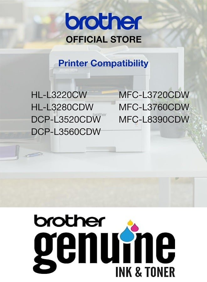 بروذر Genuine Brother TN-279XL High Capacity 4-Color Toner set for for HL-L3280CDW, DCP-L3520CDW, DCP-L3560CDW, MFC-L3720CDW, MFC-L3760CDW Black,Cyan,Magenta,Yellow  - Image 2