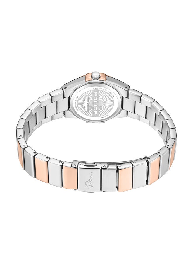 بوليس Women's Cosmos 29mm Rose Gold Watch with Grey Mother-of-Pearl Dial, White Stones & 316L Stainless Steel Bracelet  - Image 3