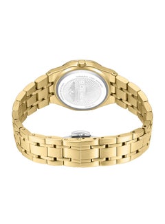 POLICE Women's Moonlight 32mm Gold-Plated Watch with White Mother-of-Pearl Dial & 316L Stainless Steel 5-Link Bracelet  - Image 3