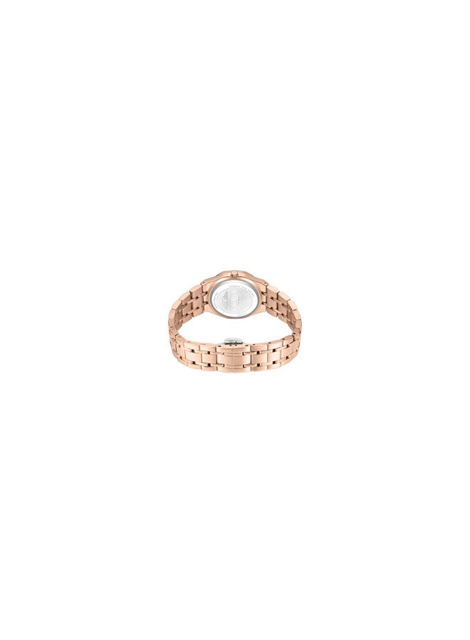 بوليس Women's Moonlight 32mm Rose Gold-Plated Watch with White Mother-of-Pearl Dial & 316L Stainless Steel 5-Link Bracelet  - Image 3
