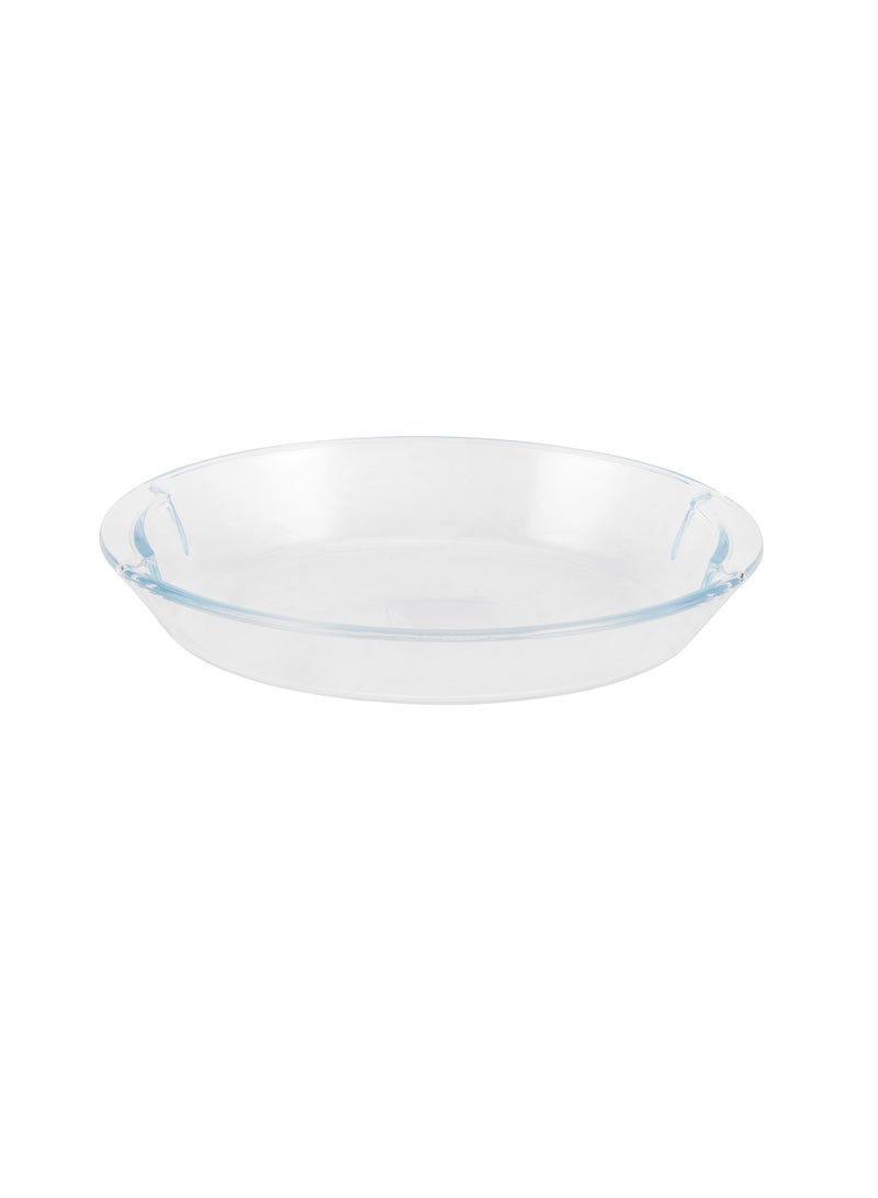 Royalford 0.8 L Glass Baking Dish with Lid-RF12199/ Oval Tray Perfect for Baking and Serving/ Casserole with Easy Grab Handles and Knob/ Oven, Dishwasher and Freezer Safe Clear - Image 3