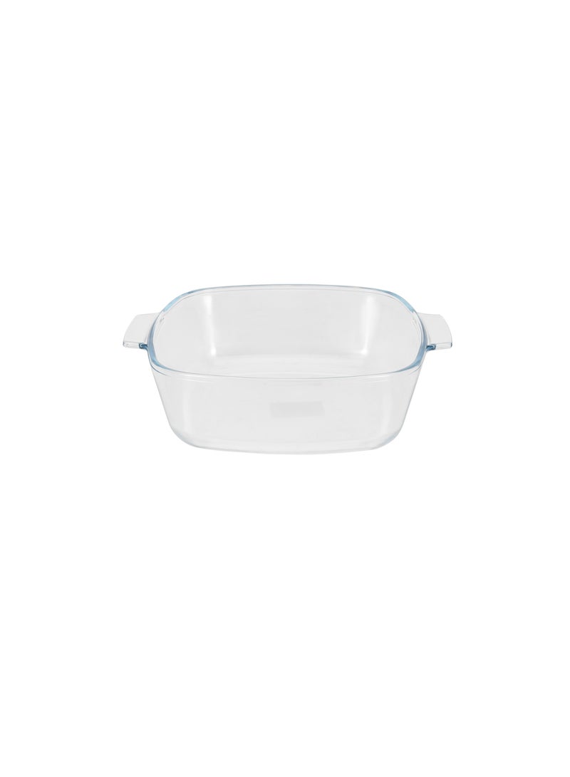 رويال فورد Royalford 1.5 L Glass Baking Dish with Lid-RF12200/ Square Tray Perfect for Baking and Serving/ Casserole with Easy Grab Handles and Knob/ Oven, Dishwasher and Freezer Safe Clear  - Image 4