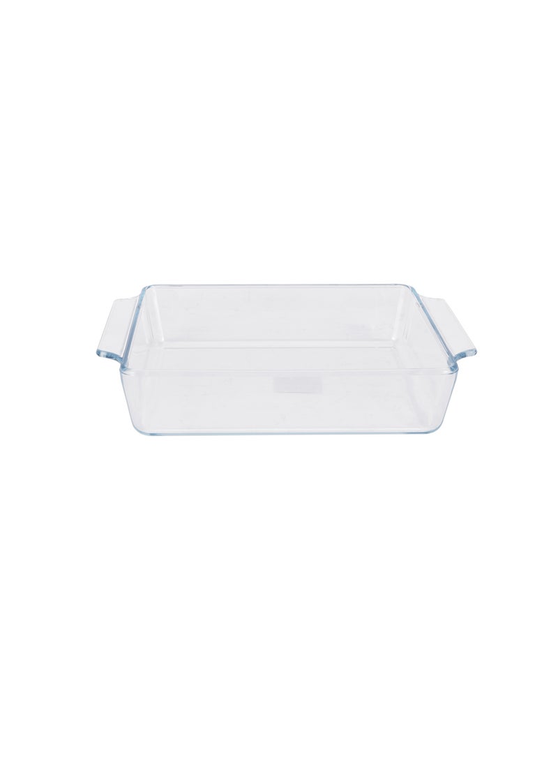 Royalford Royalford 2.0 L Glass Baking Dish with Lid-RF12205/ Rectangle Tray Perfect for Baking and Serving/ Casserole with Easy Grab Handles/ Oven, Dishwasher and Freezer Safe Clear  - Image 3