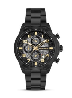 POLICE Men's Soul 44mm Multifunction Watch with Charcoal Translucent Dial & 316L Stainless Steel Bracelet  - Image 1
