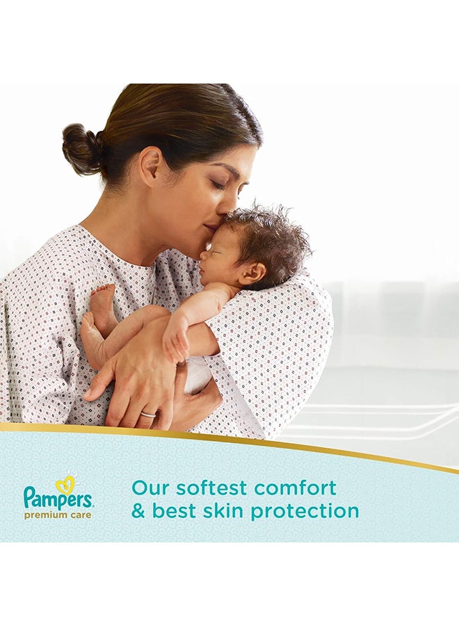 Premium Care Newborn Taped Diapers, Size 1, 2-5Kg, Unique Softest Absorption For Ultimate Skin Protection, 108 Count
