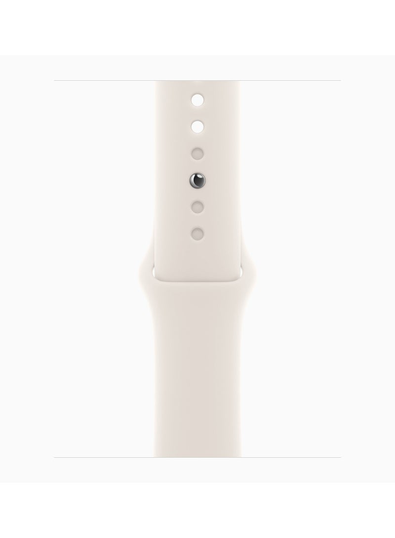 Apple - Certified Pre Owned - Watch SE (2024) GPS 40mm Starlight Aluminium Case (Damaged Packing) Starlight - Image 1