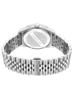 CERRUTI 1881 Women's Chienti Analog Watch - Silver Sunray Dial, Swarovski Crystal Markers, Arabic date and day  - Image 4