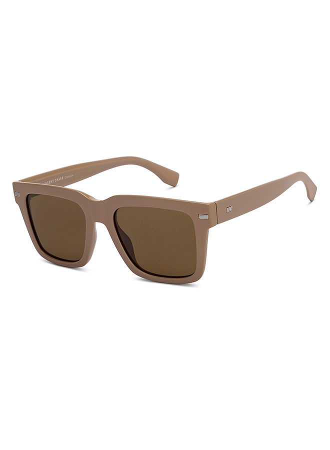 فينسينت تشيس Vincent Chase By Lenskart Full Rim Square Classics Branded Latest And Stylish Sunglasses Polarized And 100% UV Protected Unisex Large VC S16744  - Image 1