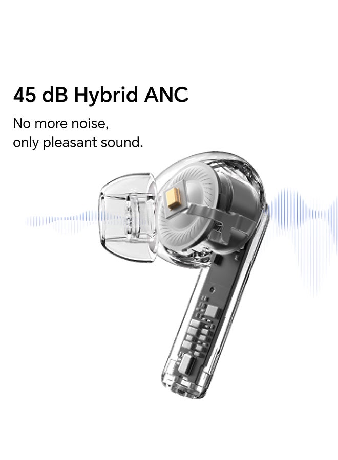 Honor Choice Earbuds X7i Active Noise Cancelling, 40 Hour Long Battery Life, TWS Earphones, White  - Image 5