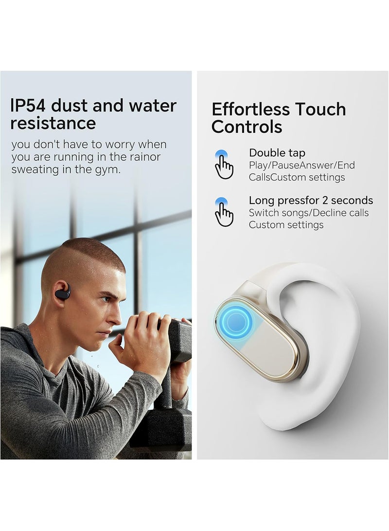 Honor - Choice Open-Ear True Wireless Earbuds, 40 Hour Long Battery Life, AI Call Noise Cancellation, Airy Comfort Design, TWS Earphones, Gold - Image 1