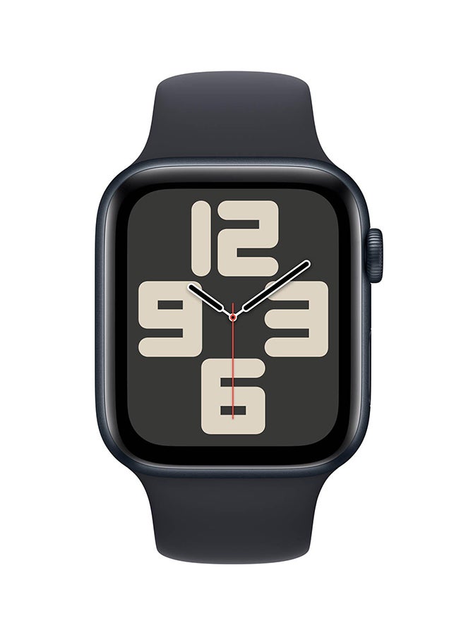Apple - Watch SE GPS 40mm Midnight Aluminium Case with Midnight Sport BandML Midnight - Image 1